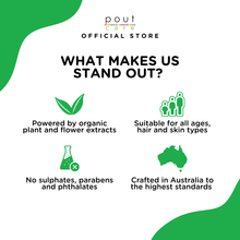 Load image into Gallery viewer, pout Care Natural Shampoo 250ml & Yuzu Face & Body Foam 500ml – Kids Shampoo & Body Foam Bundle