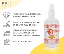 Load image into Gallery viewer, pout Care Peaches & Cream Natural Detangler 200ml