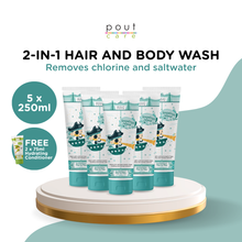 Load image into Gallery viewer, pout Care Grapefruit Island Swimmers&#39; Top-to-Toe (5 x 250ml)
