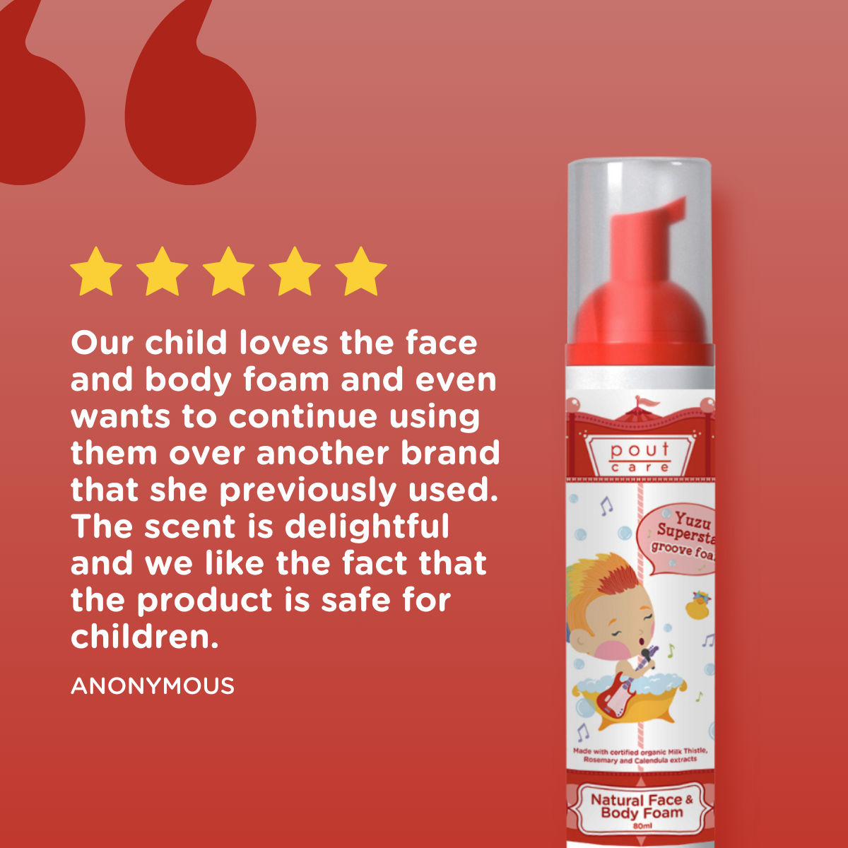 pout Care Festive Splash Kit - The Perfect Christmas Gift Packed With Shower Essentials for Children