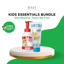 Load image into Gallery viewer, pout Care Natural Shampoo 250ml &amp; Yuzu Face &amp; Body Foam 500ml – Kids Shampoo &amp; Body Foam Bundle
