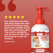 Load image into Gallery viewer, pout Care Natural Shampoo 250ml &amp; Yuzu Face &amp; Body Foam 500ml – Kids Shampoo &amp; Body Foam Bundle
