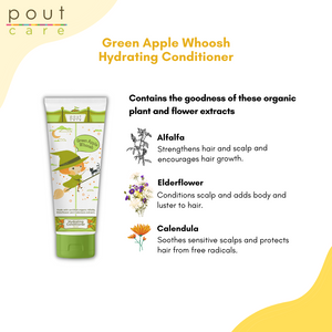 pout Care Green Apple Whoosh Hydrating Conditioner 250ml (Packaging Defects)