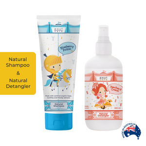 pout Care Natural Shampoo and Detangler Bundle