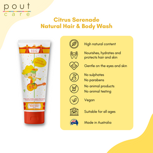 pout Care Natural Hair & Body Wash And Hair Wax Bundle