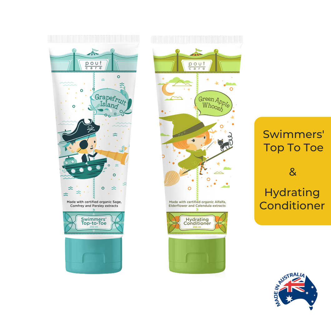 pout Care Swimmers' Top-to-Toe and Hydrating Conditioner Bundle